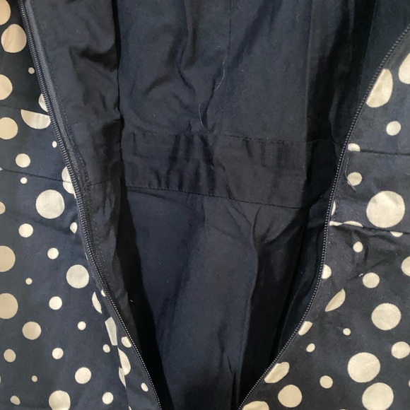 Portmans - Dress Blue with White Spots - Size 8 - Picture 5 of 6